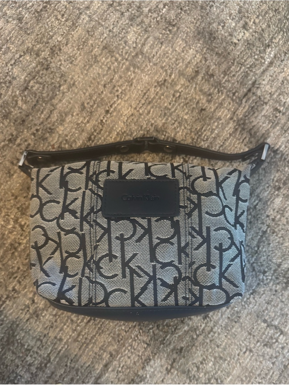 Calvin Klein Navy & denim Signature Handbag / clutch